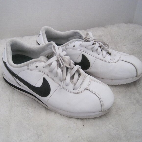 Nike Vintage Retro Old School Classic Cortez Leather Court Sneakers - Sz 10.5 Me - Picture 1 of 9